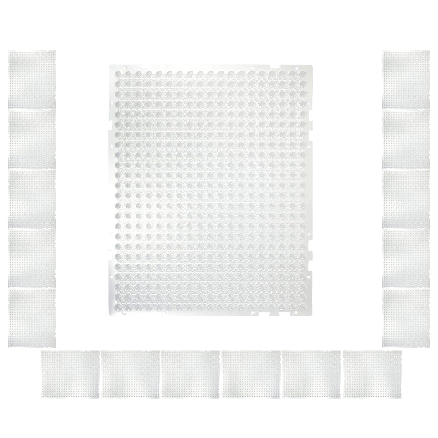 16Pcs Cat Deterrent Mats For Indoor Outdoor Use Keep Cats Dogs Away Pets 16x13in Deterrent Training Mats With Spikes 22x1FT Area