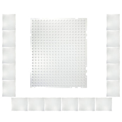 16Pcs Cat Deterrent Mats For Indoor Outdoor Use Keep Cats Dogs Away Pets 16x13in Deterrent Training Mats With Spikes 22x1FT Area