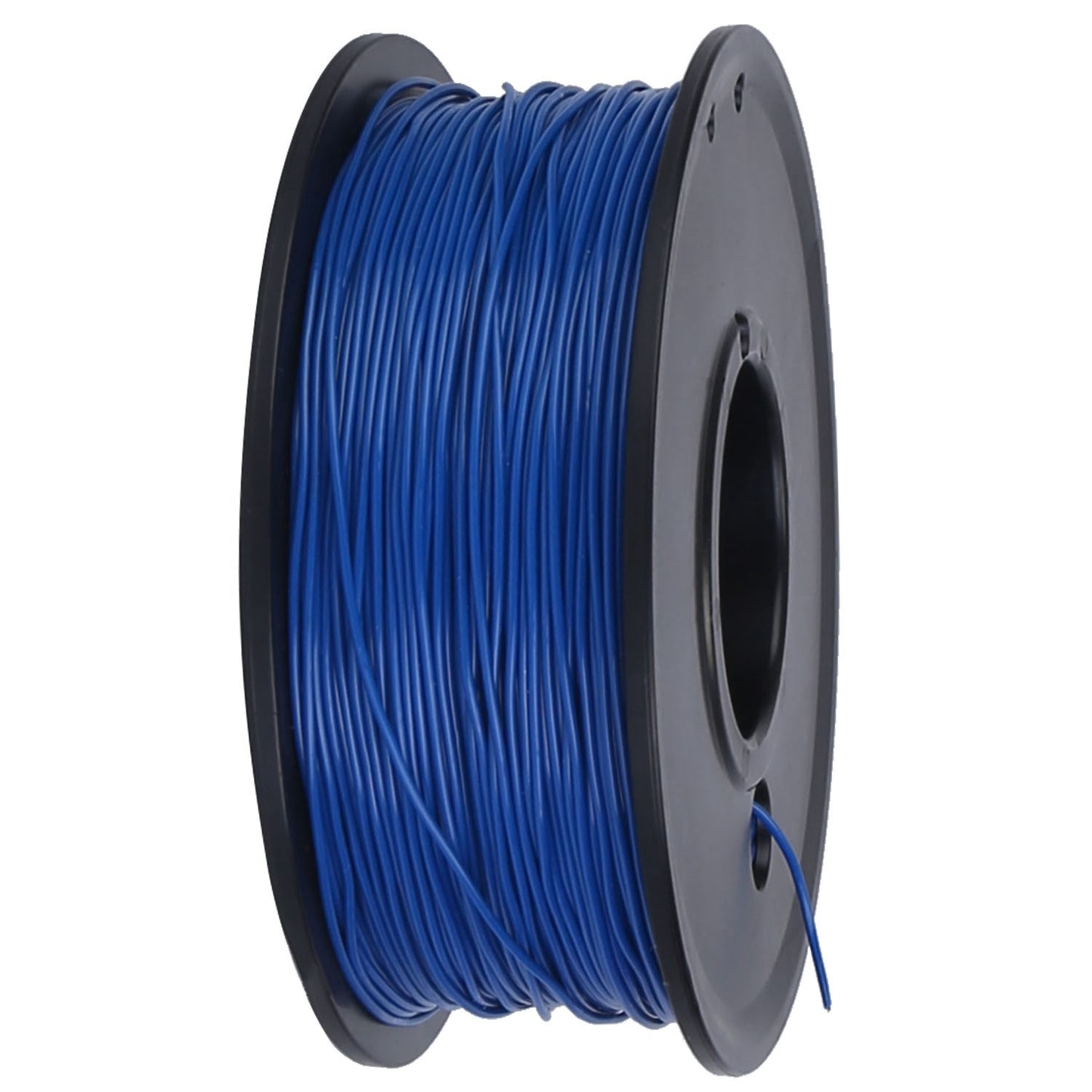 Blue spool of wire for adjustable pet boundary collar system installation and maintenance