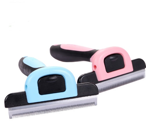 Best pet grooming tool for hair in pink and blue designs for easy pet grooming