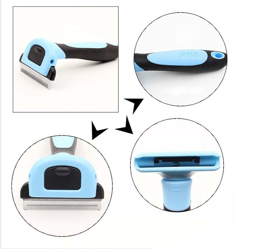 Professional pet grooming tool for hair with comfortable grip, ideal for effective grooming