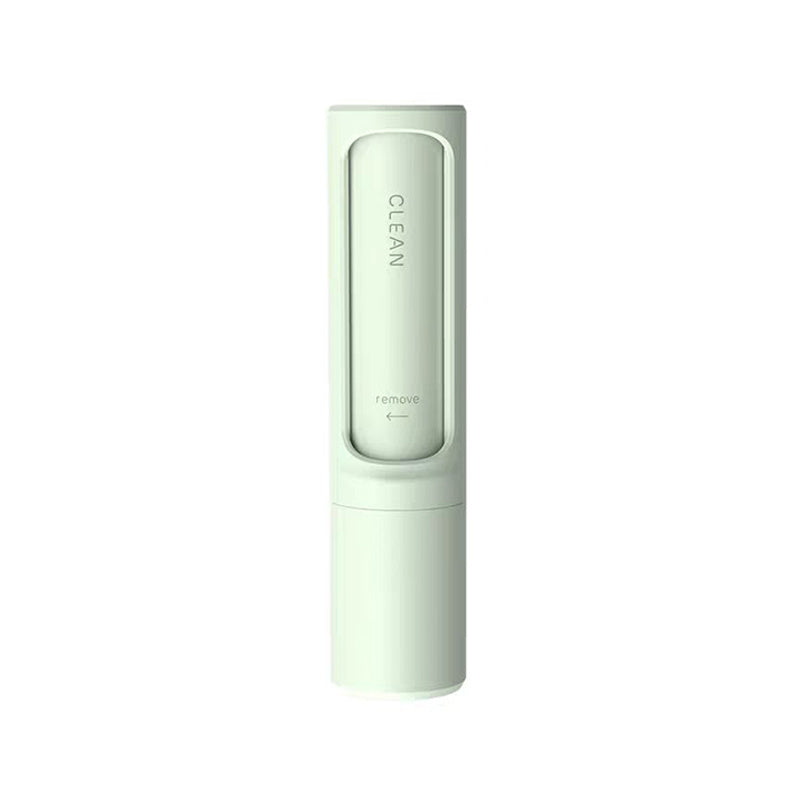 Orange Poppy pale green reusable pet hair remover brush for beds blankets upholstery handheld travel size