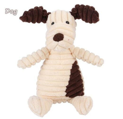 Cute plush dog toy designed for dogs with dog teeth cleaning plush features and soft textures