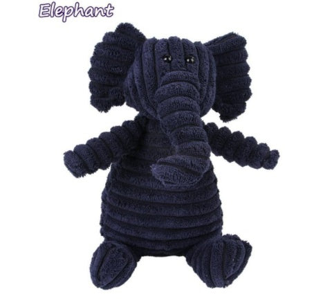 Dog teeth cleaning plush elephant toy designed for playful and effective dental care