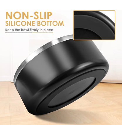 Non-slip silicone bottom easy to clean pet feeding bowl for stable and mess-free feeding