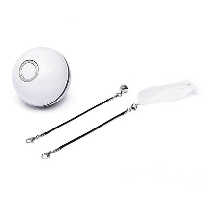 Funny motion activated cat toy with feathers for interactive play and entertainment