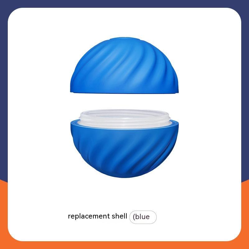 Blue replacement shell for the interactive dog ball toy designed for pet engagement and fun