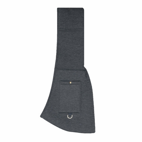 Emerald Alfie pet sling carrier for small dogs in dark gray with pocket and metal ring