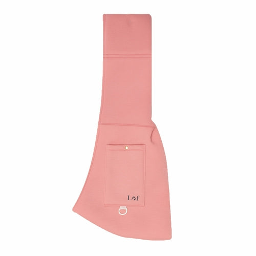 Emerald Alfie pink pet sling carrier for small dogs with pocket and metal ring