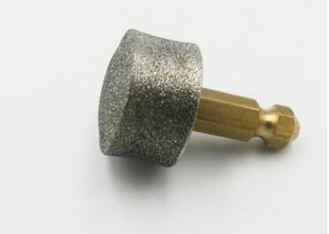 Diamond grinding bit with brass shank for electric pet nail clippers to grind and smooth nails