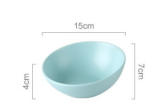 Orange Poppy light blue pet bowl 15 cm diameter 7 cm high durable pet feeding supplies for small pets