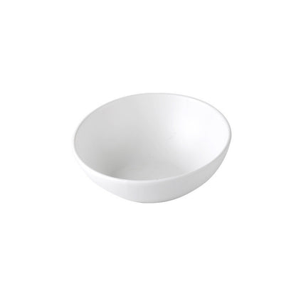 Orange Poppy white round pet bowl with shallow design for food or water durable pet feeding supplies