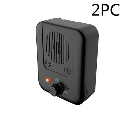 Orange Poppy ultrasonic anti bark device for dogs black plug in unit with volume dial and LED indicator