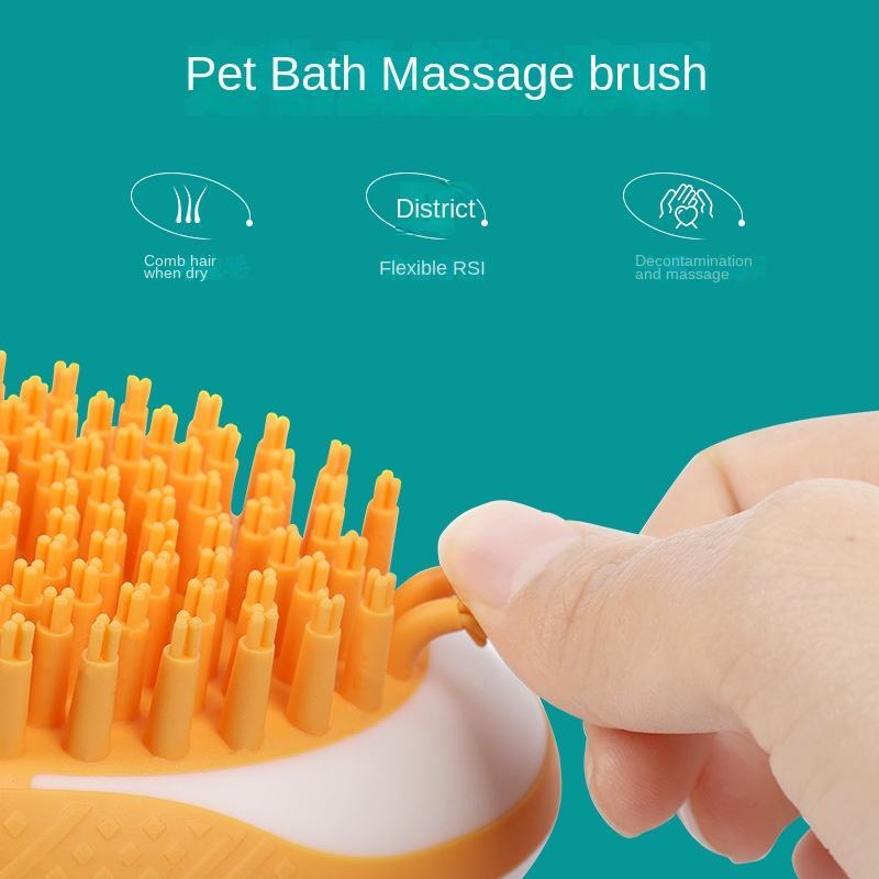 Pet Haven Delights cat and dog massage comb with soft bristles for gentle grooming and relaxation