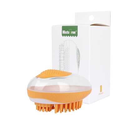 Pet Haven Delights cat and dog massage comb in orange for grooming and relaxation of pets
