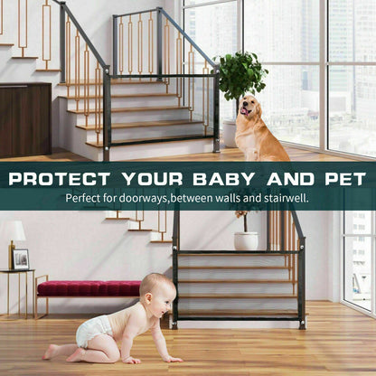Pet Haven Delights pet safety gate for stairs, ideal for keeping pets and children safe in your home