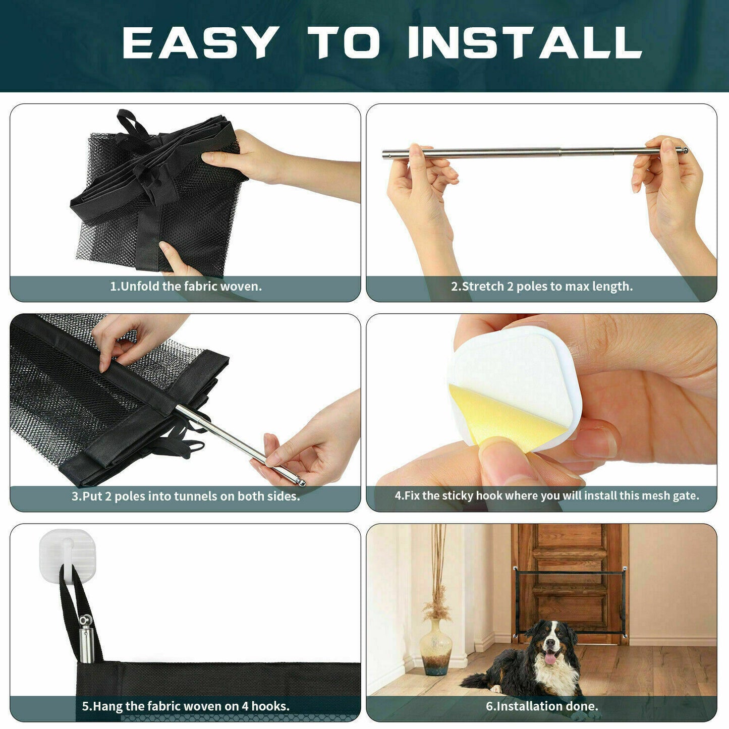 Pet Haven Delights Pet Safety Gate for Stairs