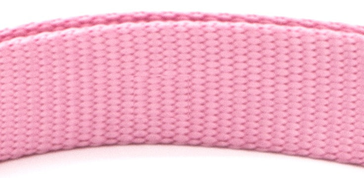 Soft pink adjustable pet collar made from durable fabric for pets of all sizes