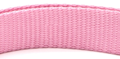 Soft pink adjustable pet collar made from durable fabric for pets of all sizes