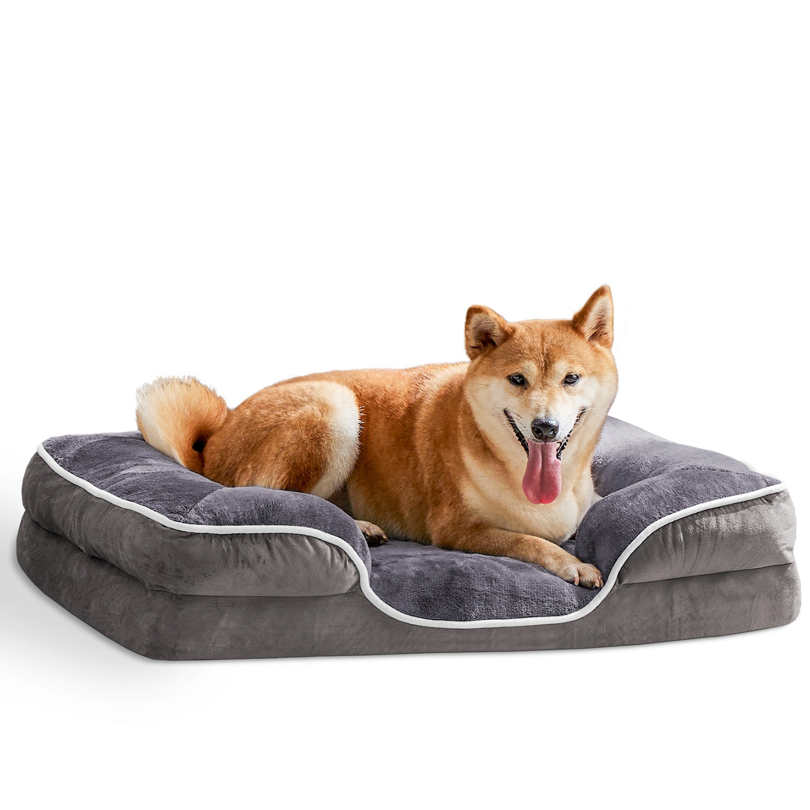 Comfortable washable dog bed with removable cover, designed for relaxation and easy cleaning